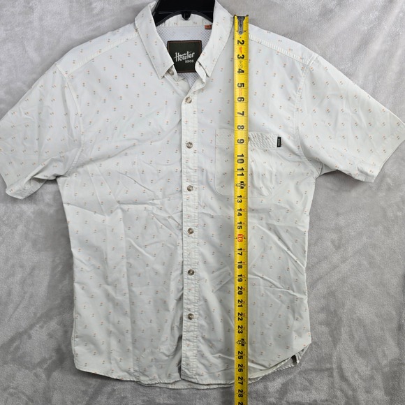 Howler Bros Mens Tech Short Sleeve Button Up‎ Shirt Medium Pattern - Picture 5 of 9